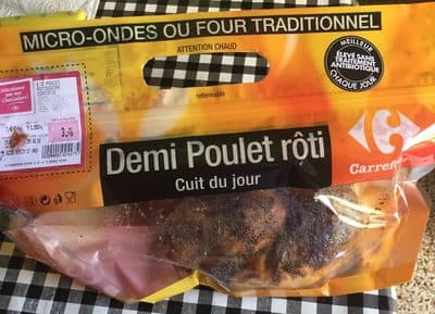 1/2 poulet roti certifie