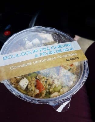Bulgour fin, chèvre et fèves de soja