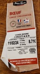 2 onglets viande bovines
