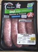 4 saucisses de Toulouse supérieures