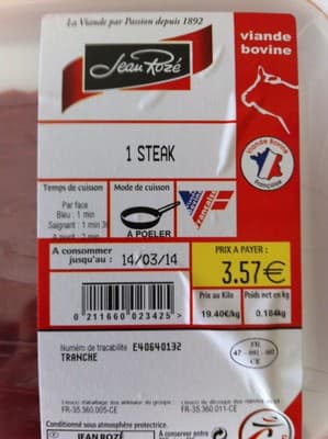 1 Steak
