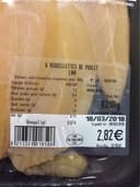 Aiguillettes de poulet