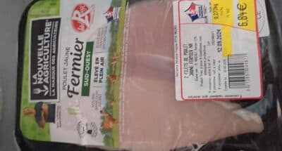 2 Filets de poulet jaune fermier