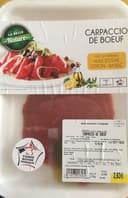 Carpacio de boeuf