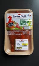 Aiguillettes de dinde marinées mexicain chili