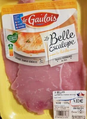 2 belles escalopes  de dinde