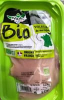 Filets de poulet fermier biologique