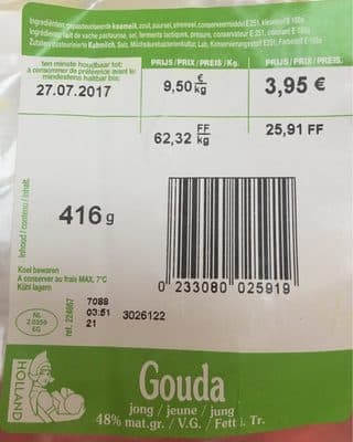 Gouda jeune