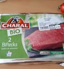 2 bifteck bio charral