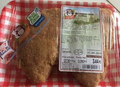 Haché de jambon pané au fromage