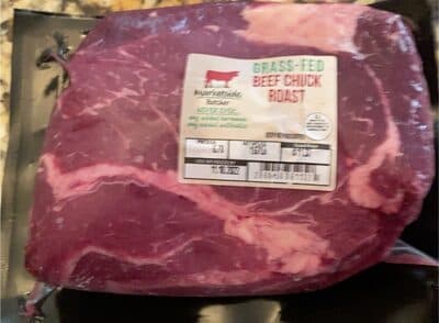Grass-fed beef chuck roast