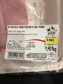 8 cotes premières de porc