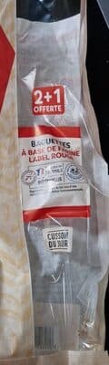 Baguette à base farine label rouge