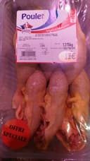 6 cuisses de poulet avec partie de dos