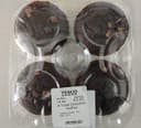 4 triple choc muffins