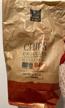 Chips ondulées allégées en sel