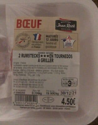 2 Rumstecks*** en tournedos