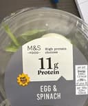 Egg and spinach