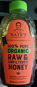 100% Pure Organic Raw & Unfiltered Honey