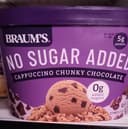 No sugar added cappuccino chunky chocolate