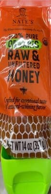 100% pure organic raw and unfiltered honey
