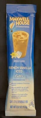 French Vanilla Iced Latte
