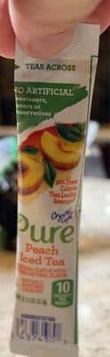 Crystal light peach iced tea