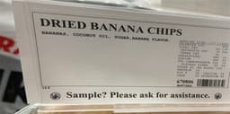Dried Banana Chips Bulk