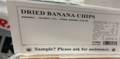 Dried Banana Chips Bulk