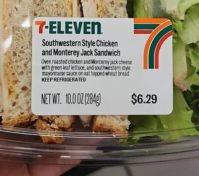 7-Eleven Southwestern Style Chicken and Monterey Jack Sandwich