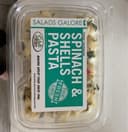 Salads galore  spinach & shell pasta
