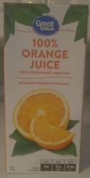 Jus d'orange sans pulp à 100% à partir de concentré