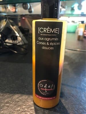 Creme de balsamique blanc aux agrumes Corses et epices douces