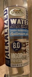 Alkalized water
