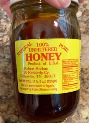 100% Unfiltered Honey