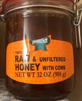 100% Raw unfiltered honey with comb