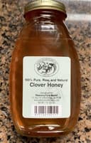 100% Pure, Raw, and Natural Clover Honey