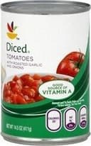 Roasted garlic and onions diced tomatoes