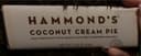 Coconut Cream Pie chocolate bar