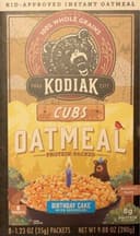 Kodiak cubs oatmeal birthday cake