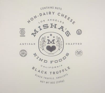 Black Truffle Non-Dairy Cheese