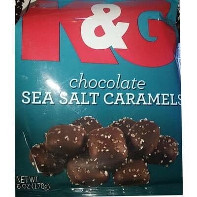Chocolate, sea salt caramels, sea salt caramels