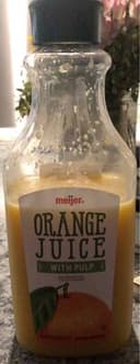 100% orange juice with pulp (pasteurized)