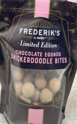 Chocolate eggnog snikerboodle bites