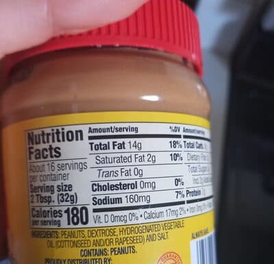 Alway Save creamy peanut butter