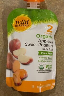 Apples & sweet potatoes baby food
