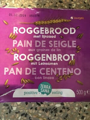 Pain de seigle graine de lin