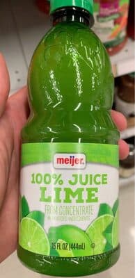 100% Juice Lime From Concentrate