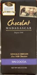 Chocolat madagascar 50% cacao