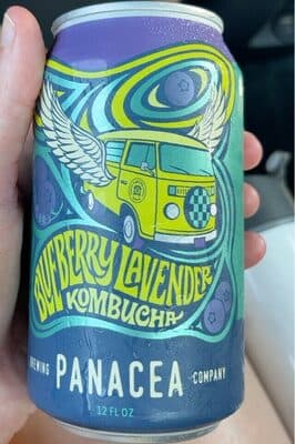 Blueberry lavender kombucha